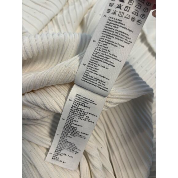 SANDRO ALECIA KNIT AND DENIM MIDI DRESS RIBBED NWOT- SIZE EU- 42/US-MEDIUM - Picture 13 of 14